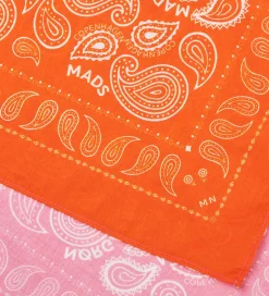 Tørklæder|Mads Nørgaard Tørklæde - 55x55 cm - Pink/Orange