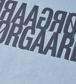 T-Shirts|Mads Nørgaard T-shirt - Tuvina Logo - Faded Denim