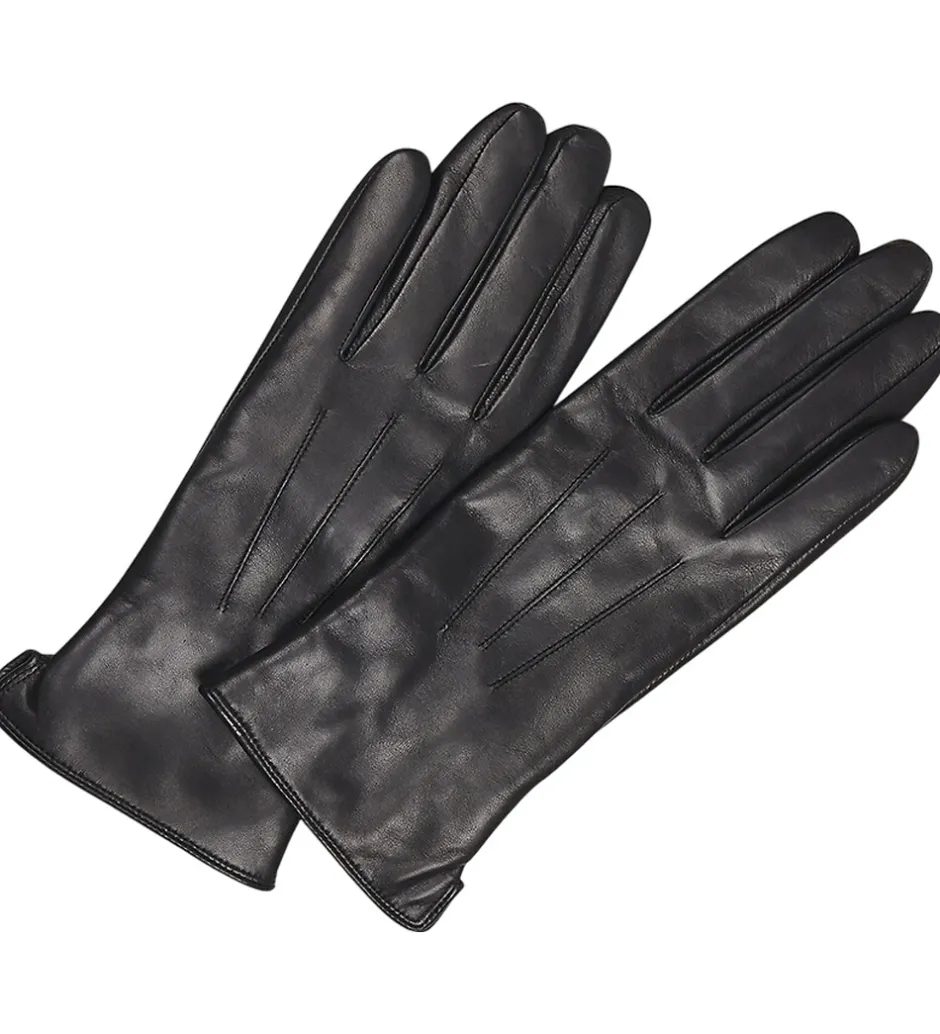 Handsker Og Luffer|Markberg Handsker - Læder/Uld - CariannaMBG - Sort