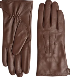 Handsker Og Luffer|Markberg Handsker - Læder/Uld - CariannaMBG - Brandy