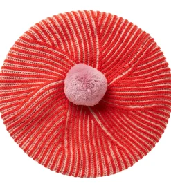 Huer Og Hatte|MarMar Baret - Strik - Uld/Bomuld - Alexo - Tomato Stripe