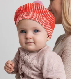 Huer Og Hatte|MarMar Baret - Strik - Uld/Bomuld - Alexo - Tomato Stripe