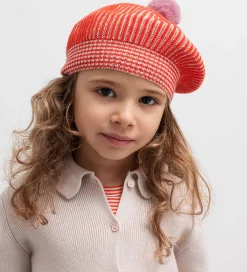 Huer Og Hatte|MarMar Baret - Strik - Uld/Bomuld - Alexo - Tomato Stripe