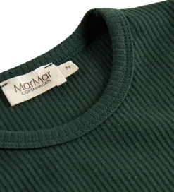 Juletøj|Bluser|MarMar Bluse - Rib/Modal - Dark Leaf