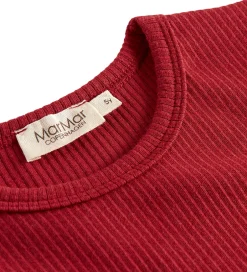Bluser|Juletøj|MarMar Bluse - Rib/Modal - Hibiscus Red