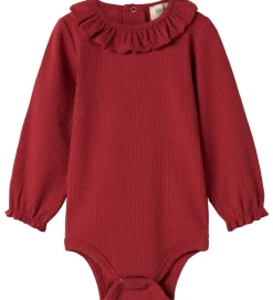 Juletøj|Bodyer|MarMar Body l/æ - Rib/Modal - Brandine - Hibiscus Red