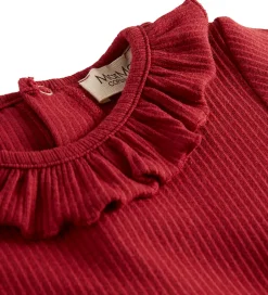 Juletøj|Bodyer|MarMar Body l/æ - Rib/Modal - Brandine - Hibiscus Red