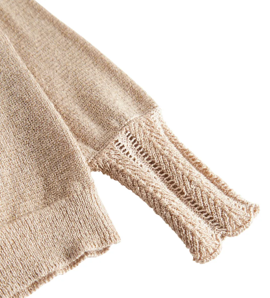 Cardigans|MarMar Cardigan - Strik - Tillie - Gold Glitter