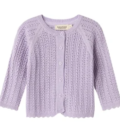 Cardigans|Striktrøjer|MarMar Cardigan - Totti - Uld/Bomuld - Amethyst