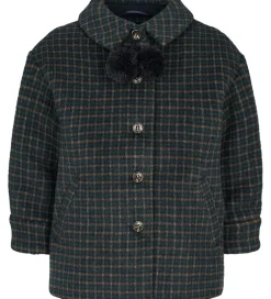 Vinterjakker|MarMar Frakke - Uld/Polyester - Odalyn - Checkered