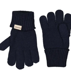 Handsker Og Luffer|MarMar Handsker - Uld/Bomuld - Strik - Aske - Ink