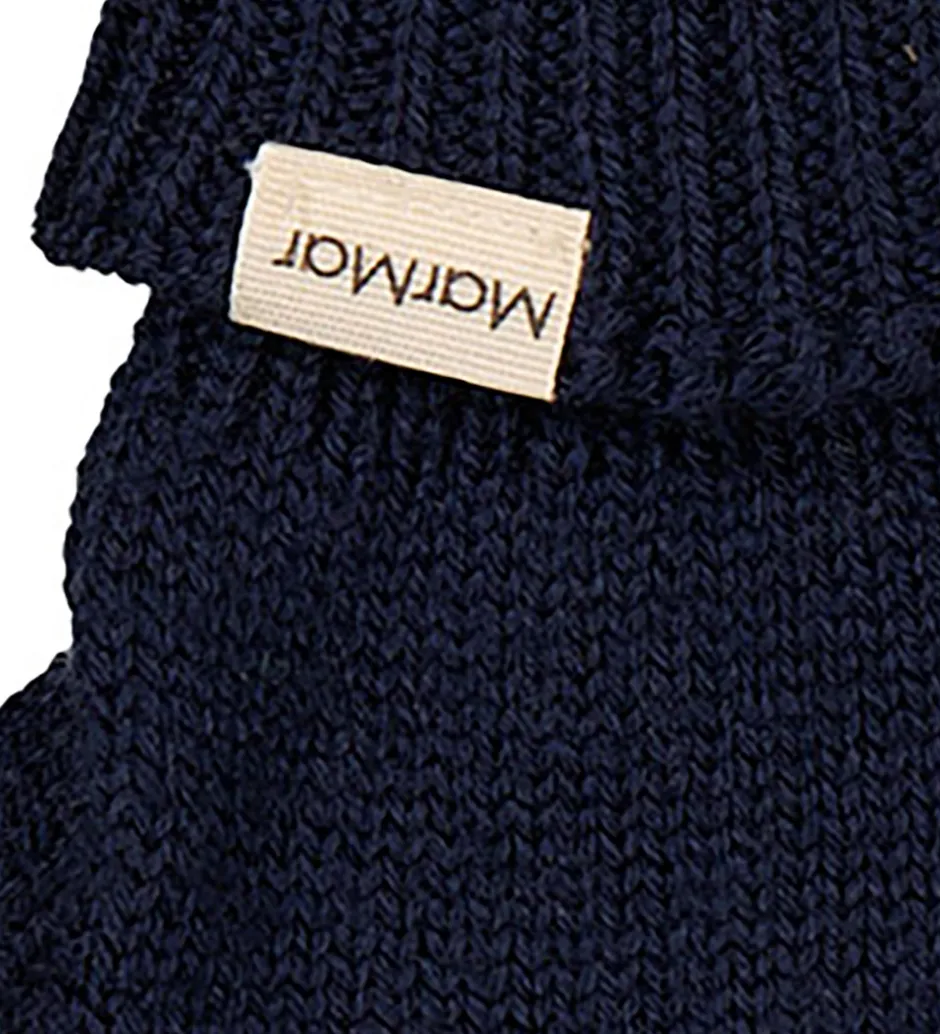 Handsker Og Luffer|MarMar Handsker - Uld/Bomuld - Strik - Aske - Ink