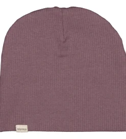 Huer Og Hatte|MarMar Hue - Rib - Modal - Plum Shadow