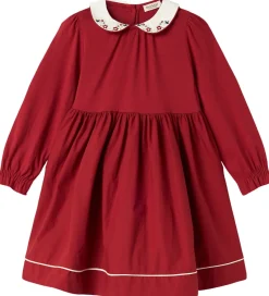 Kjoler|Juletøj|MarMar Kjole - Bomuld/Modal - Dielle - Hibiscus Red