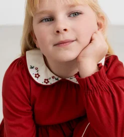 Kjoler|Juletøj|MarMar Kjole - Bomuld/Modal - Dielle - Hibiscus Red