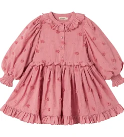 Kjoler|MarMar Kjole - Dipa - Pink Delight m. Blomster