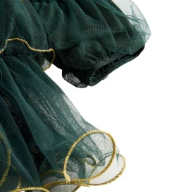 Kjoler|Juletøj|MarMar Kjole - Tyl - December - Dark Leaf