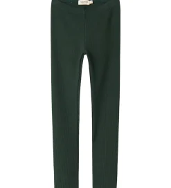 Leggings|Juletøj|MarMar Leggings - Rib/Modal - Dark Leaf