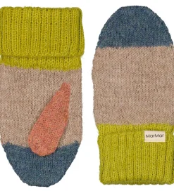 Handsker Og Luffer|MarMar Luffer - Uld - Alvilda - Brun/Multifarvet