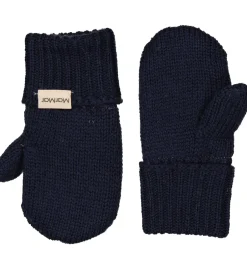 Handsker Og Luffer|MarMar Luffer - Uld/Bomuld - Strik - Alvilda - Ink