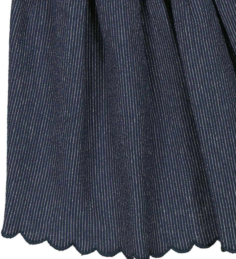 Nederdele|MarMar Nederdel - Sana Scallop - Blå/Hvidstribet