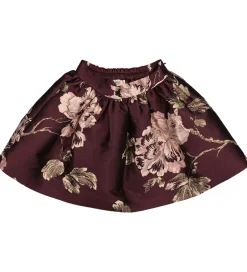 Nederdele|MarMar Nederdel - Sunita - Deep Mulberry Jacquard