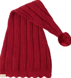 Juletøj|MarMar Nissehue - Strik - Alfen - Hibiscus Red