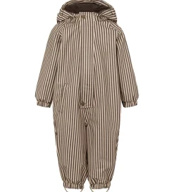 Regntøj|MarMar Regndragt m Fleece - PU - Orion - Brown Stripe