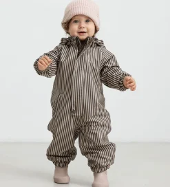 Regntøj|MarMar Regndragt m Fleece - PU - Orion - Brown Stripe