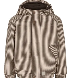 Regntøj|MarMar Regntøj m Fleece - PU - Obo - Brown Stripe