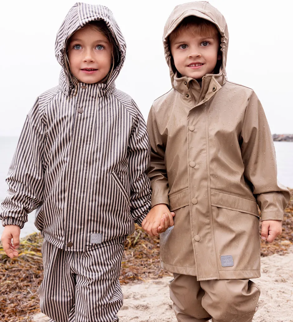 Regntøj|MarMar Regntøj m. Seler - PU - Oddy - Brown Stripe