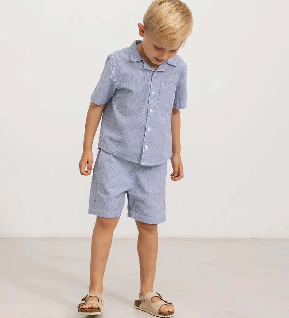 Shorts Og Knickers|MarMar Shorts - Pal - Navy Stripe