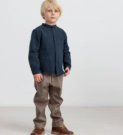 Skjorter|MarMar Skjorte - Torben - Dark Blue Stripe