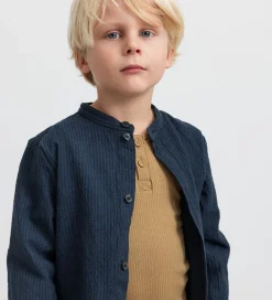 Skjorter|MarMar Skjorte - Torben - Dark Blue Stripe