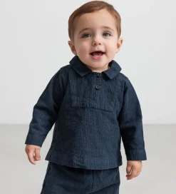 Skjorter|MarMar Skjorte - Tovas - Dark Blue Stripe