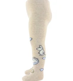Strømpebukser|MarMar Strømpebukser - Jacquard - Moomin - Beige Meleret