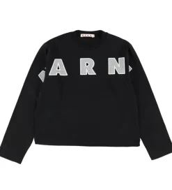 T-Shirts|Marni Bluse - Sort/Cool Grey Melange