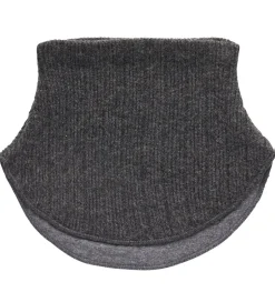 Tørklæder|Halsedisser|Melton Halsedisse - Uld/Bomuld - 2-lags - Gråmeleret