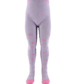 Strømpebukser|Melton Strømpebukser - Bow Glitter - Cloud Lilac