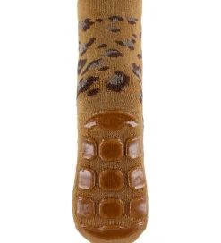 Strømper|Melton Strømper - ABS - Leopard - Biscuit