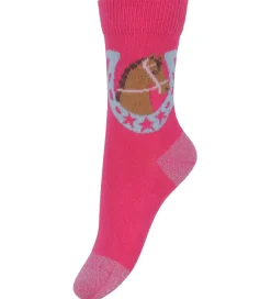 Strømper|Melton Strømper - Fandango Pink m. Hest