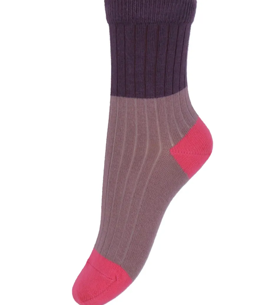 Strømper|Melton Strømper - Hortensia m. Pink