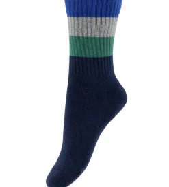 Strømper|Melton Strømper - Wide Stripes - June Bug
