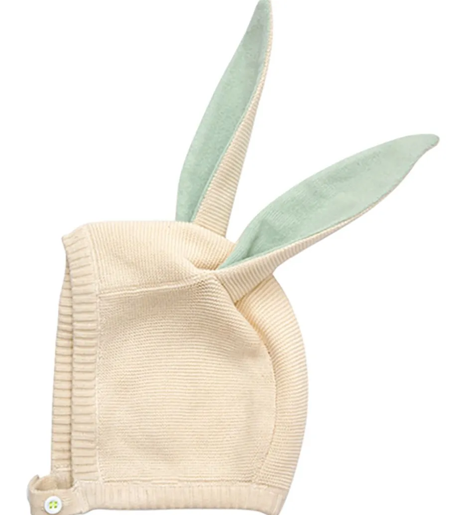 Babyhjelme|Meri Meri Babyhjelm - Blue Bunny Baby Bonnet