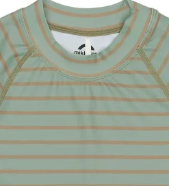 Badetøj|Mikk-Line Badebluse - UV50+ - Green Bay m. Striber