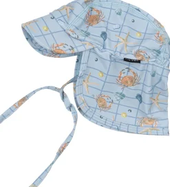 Badetøj|Mikk-Line Badehat - UV50+ - Faded Denim m. Tern/Print