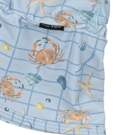 Badetøj|Mikk-Line Badehat - UV50+ - Faded Denim m. Tern/Print