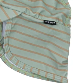 Badetøj|Mikk-Line Badehat - UV50+ - Green Bay m. Striber