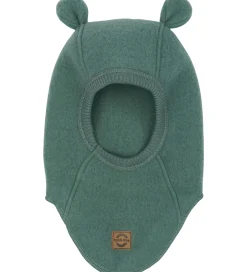 Elefanthuer|Mikk-Line Elefanthue - Uld - 1-lags - Balsam Green m. Ører