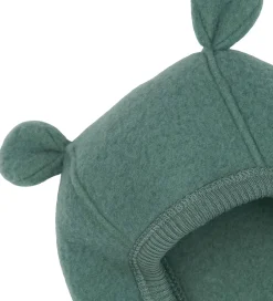 Elefanthuer|Mikk-Line Elefanthue - Uld - 1-lags - Balsam Green m. Ører